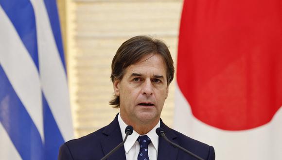 El presidente de Uruguay, Luis Lacalle Pou. (Foto de KIM KYUNG-HOON / POOL / AFP)