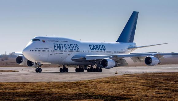 La aeronave modelo Boeing 747, que transportaba autopartes, se encuentra en un hangar del aeropuerto internacional de Ezeiza desde el 8 de junio.