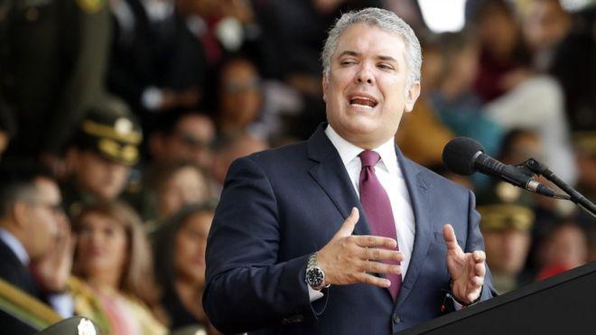 El gobierno de Duque ha negado que su gobierno tenga previsto tomar algunas de las medidas esgrimidas para justificar la protesta. Foto: EPA, vía BBC Mundo