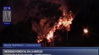 Junín: incendio forestal afecta hectáreas de vegetación en Chanchamayo