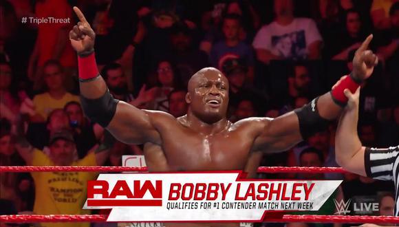 WWE RAW se celebró desde el Keybank Center de Buffalo, New York. En triple amenaza, Bobby Lashley derrotó a Seth Rollins y Elías. (Foto: WWE)