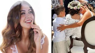 Tilsa Lozano y Jackson Mora se dieron el sí: modelo protagoniza tierno momento con sus hijos durante la ceremonia
