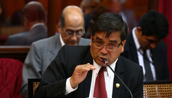 Benicio Ríos reapareció el lunes tras permanecer no habido luego  desde  mayo. (Foto: Congreso)