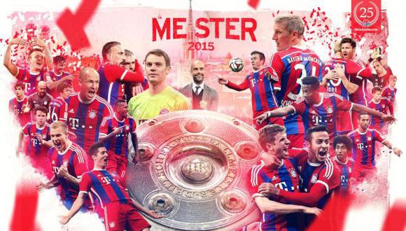 Bayern Múnich de Guardiola se coronó campeón de la Bundesliga