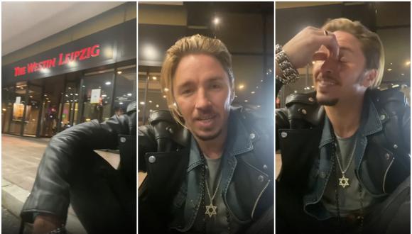 Este martes, el cantante germano-israelí, Gil Ofarim, publicó un video en su cuenta de Instagram denunciando un acto antisemita en su contra por parte de un empleado del hotel Westin ubicado en la ciudad alemana de Leipzig. (Foto: Instagram)