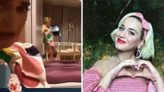 Katy Perry mostró por Zoom cómo va quedando la habitación de su bebé | VIDEO 