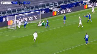 Cristiano cazó un rebote en el área y anotó el 2-0 para Juventus contra el Dinamo Kiev en la Champions League
