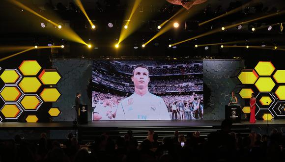 Cristiano recibió premio al mejor jugador  en Globe Soccer Awards. (Foto: AFP)