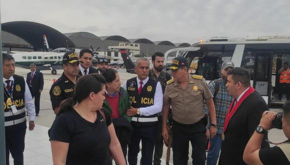 Alejandro Toledo fue recibido por diversas autoridades tras ser extraditado desde Estados Unidos. (Foto: Policía Nacional del Perú)