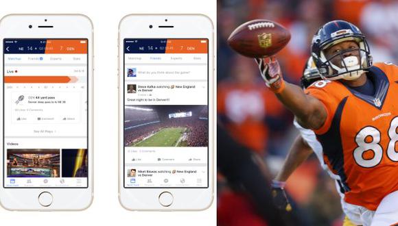 Facebook presentará su app deportiva para finales de la NFL