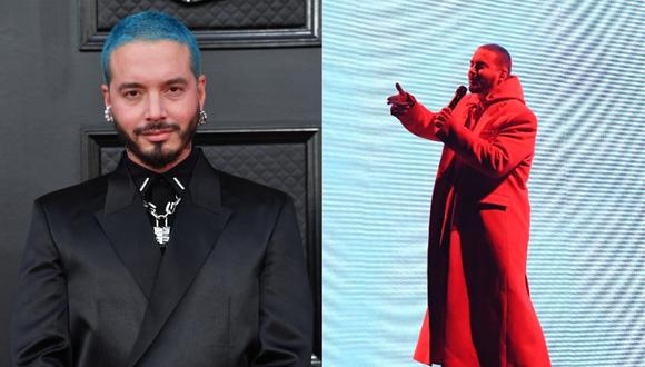 J Balvin interpretó dos canciones durante su presentación en la ceremonia de entrega de los Grammy 2022. (Foto: AFP/ Angela Weiss, Valerie Macon)