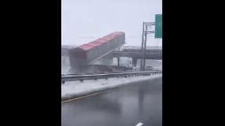 No vas a creer lo que pasó con este camión y un puente en Canadá | Youtube