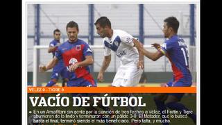 Atentos los cremas: Vélez empató 0-0 de local ante Tigre