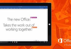 Microsoft lanzó hoy Office 2016 con aplicaciones para trabajo en equipo