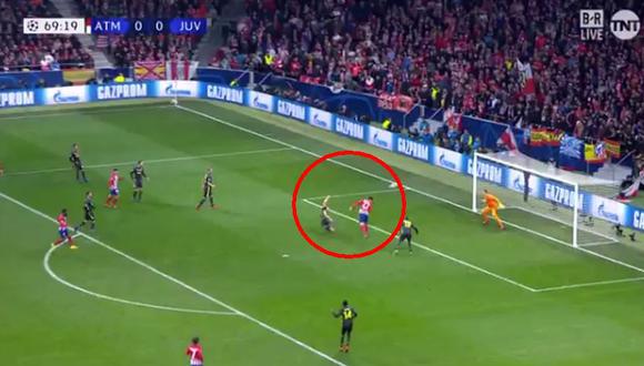 Atlético Madrid vs. Juventus: Morata marcó el 1-0 de cabeza pero se anuló el gol tras aviso del VAR. (Foto: captura)