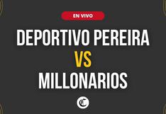 Deportivo Pereira vs. Millonarios en vivo, Liga BetPlay: a qué hora juegan, canal TV y dónde ver transmisión