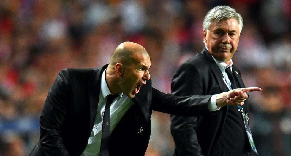Carlo Ancelotti opinó del trabajo que viene realizando Zinedine Zidane en el Madrid. (Foto: Getty Images)