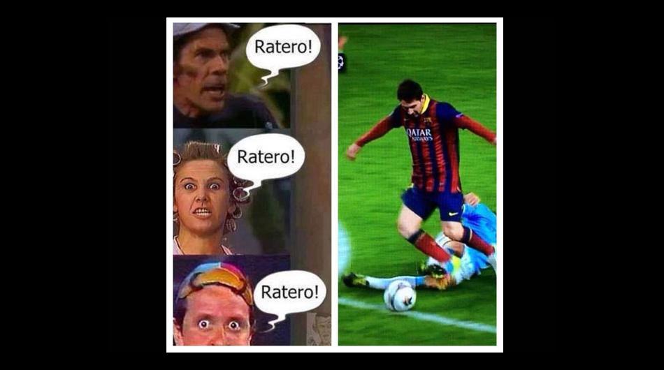 Mira los memes de Messi y el penal que inventó ante el City - 1