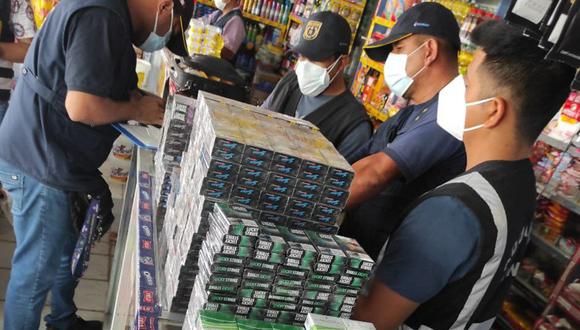 En lo que va del año se incautaron 91.5 millones de cigarrillos de origen ilegal. (Foto: SNI)