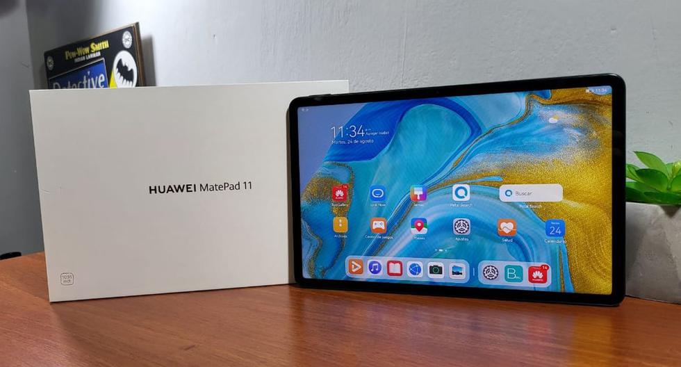 El Comercio ya se encuentra probando la nueva tableta MatePad 11, que trae como principal novedad el sistema operativo Harmony OS, desarrollado por Huawei. (Foto: Bruno Ortiz B.)