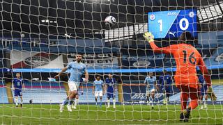 Manchester City vs. Chelsea: ‘Kun’ Agüero intentó patear penal a lo panenka, pero Mendy evitó su gol | VIDEO