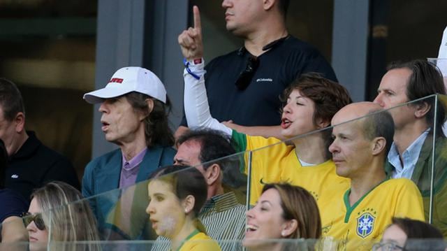 Mick Jagger fue al estadio y Brasil fue humillado por Alemania - 1