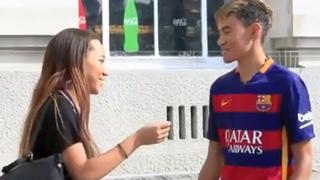 El 'clon' de Neymar conquista chicas en Londres [VIDEO]