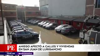 Rotura de tubería inundó calles de San Juan de Lurigancho