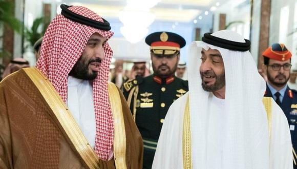 Poco a poco han aparecido grietas en la alianza forjada por los príncipes herederos de Arabia Saudita y Abu Dabi. (Reuters).