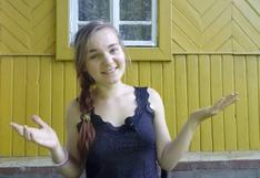 Sexy chica rusa pide que le ayuden a entender el español del Perú