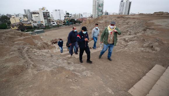 Ministro de Cultura, Ciro Gálvez, inspeccionó el sitio arqueológico Garagay, en San Martín de Porres, y el complejo arqueológico Mateo Salado, en Cercado de Lima. (Foto: Mincul)
