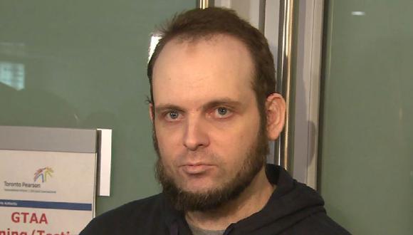 Joshua Boyle, el canadiense que fue liberado luego de estar 5 años en manos de los talibanes. (AFP).