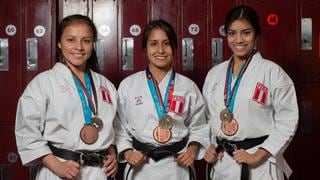 Tres historias, dos medallas, una familia: conoce al equipo de karate femenino, que brilla con luz propia