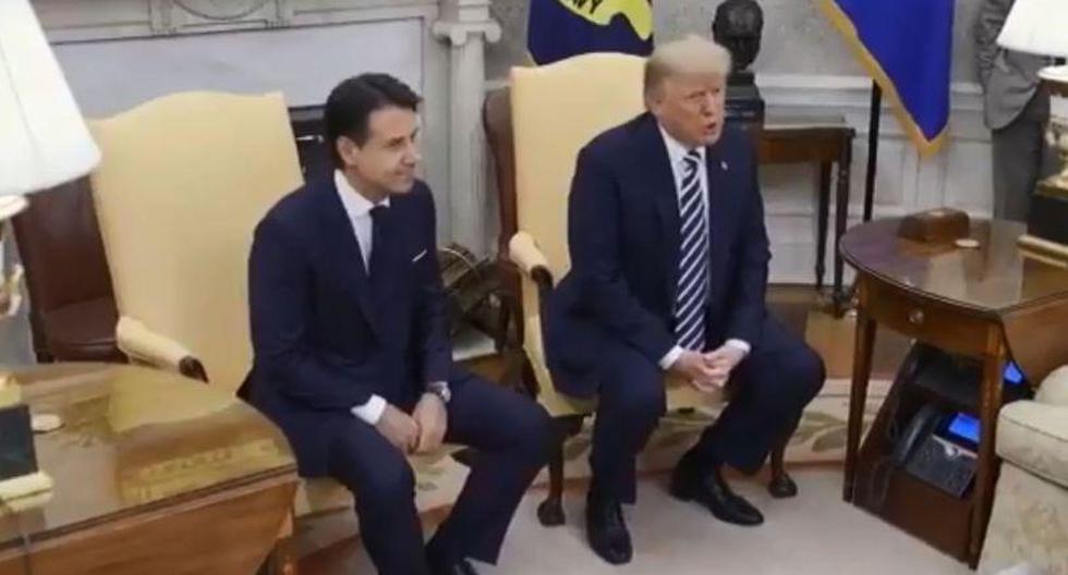 El presidente de Estados Unidos, Donald Trump, y el primer ministro de Italia,&nbsp;Giuseppe Conte. (Foto: Twitter/@realDonaldTrump)