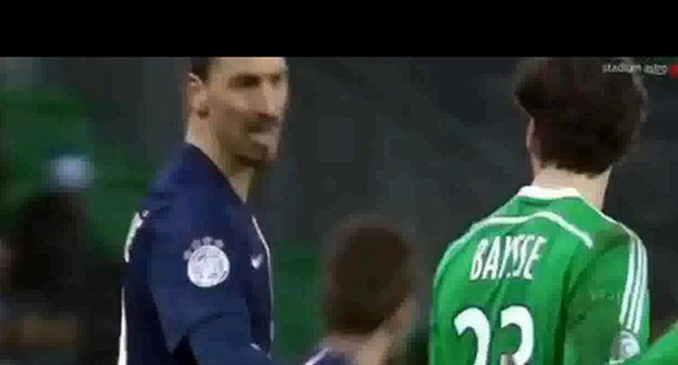 Zlatan Ibrahimovic y su gesto de menosprecio. (Foto: captura)