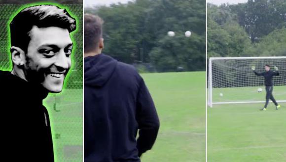 Mesut Özil utilizó 2 balones para anotar un golazo [VIDEO]