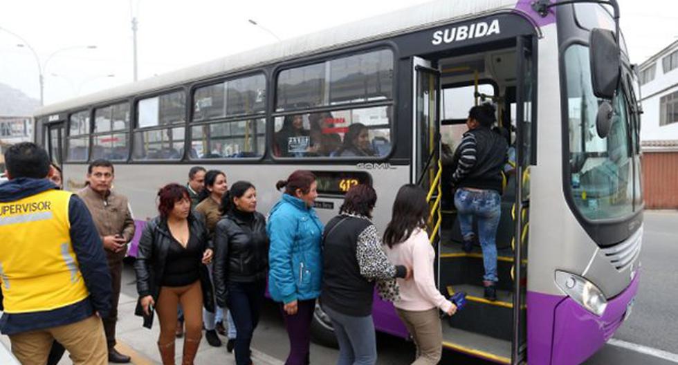 El servicio 412 del corredor San Juan de Lurigancho, conocido como el corredor morado, ampliará su recorrido hasta la avenida Tacna, en el Cercado de Lima. (Foto: Andina)
