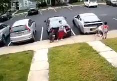 Captan en video cómo niños quedan atrapados en un tiroteo en Virgina 