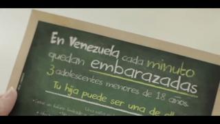 La impactante campaña contra el embarazo precoz en Venezuela