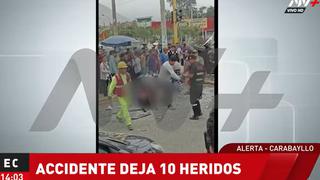 Carabayllo: Diez pasajeros resultan heridos tras choque de bus con una combi