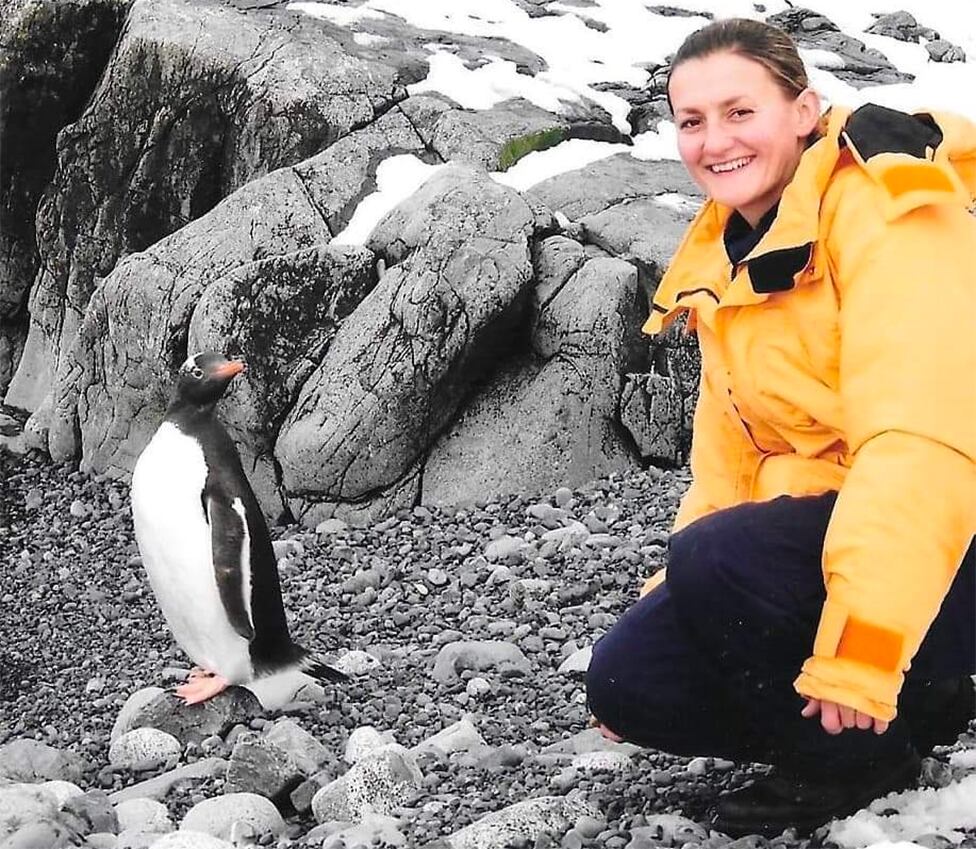 Eliana during one of the Antarctic campaigns.  (KRAWCZYK FAMILY)