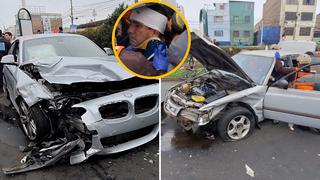 Dos adultos heridos en colisión entre dos vehículos en San Miguel