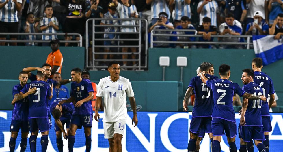 Este viernes 23 de septiembre, Argentina goleó 3-0 a Honduras en un partido amistoso vía TyC Sports y DIRECTV Sports en directo. (Foto: AFP)