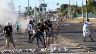 FOTOS: Brasil deslumbra en la cancha, pero sus calles continúan siendo escenario de violentas protestas