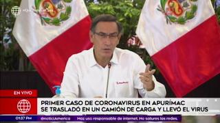 Coronavirus en Perú: presidente critica personas que desacatan medidas
