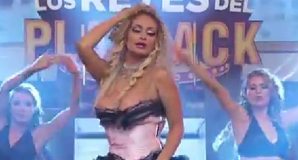 Nadeska Widausky eleva la temperatura en Los Reyes del Playback con sensual baile. (Foto: Captura de video)