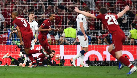 Liverpool vs. Tottenham: Origi marcó el 2-0 en Champions League con este remate de zurda | VIDEO. (Foto: AFP)