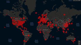 Mapa mundial del coronavirus de la Universidad Johns Hopkins recibe 1.500 millones de visitas por día