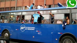 Hinchas de Sporting Cristal causan desmanes en centro de Lima