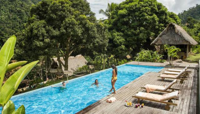Pumarinri Amazon Lodge, Tarapoto.  Rodeado de bosques y ríos, este lodge en Tarapoto es otro de los hospedajes que encantan. Su piscina está rodeada de árboles y la inmensidad de nuestra Amazonía.  (Foto: Facebook Pumarinri Amazon Lodge)